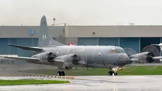 RCAF CP-140 Aurora (P3) departing \u0026 landing in Montreal (YUL/CYUL)