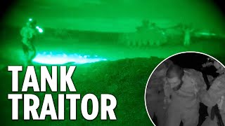 Dramatic footage shows Ukraine 'traitor' stealing tank and defecting to Russia