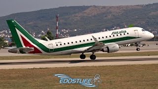 Alitalia CityLiner - Embraer 175STD EI-RDL - Takeoff from Split Airport LDSP/SPU