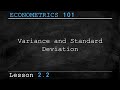 mean variance and standard deviation econometrics 101 lesson 2.2 think econ