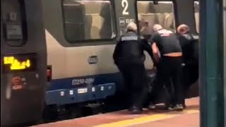 Wypadek na torach - mężczyzna potrącony przez Pendolino na stacji Malbork. Zobacz wideo