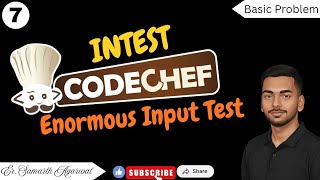 7 | INTEST - Enormous Input Test | CodeChef Problem | #coding #codechef #programming #education #dsa