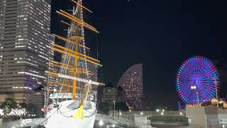 【横浜/みなとみらい】日本丸と観覧車（Nippon Maru and Ferris wheel）