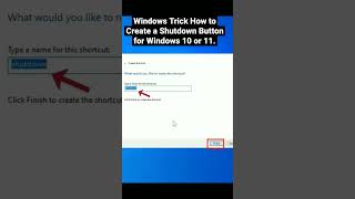 Windows Trick How to Create a Shutdown Button for Windows 10 or 11.