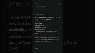 Flying Parrot New Update 25.02.1.0 Available on Amazon Appstore #hamsabshike #android14 #tech #blog