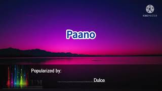 Paano By Dulce - Rock Version Karaoke