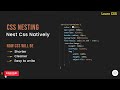 CSS Nesting | STOP Repeating CSS Selectors and use CSS Like a Pro #cssNesting