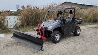 650cc Mammoth Comrade UTV With Tuff Lift Sidekick Snow Plow From SaferWholesale