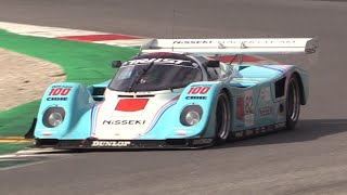 Porsche 962 Group C Car Pure Sound in Action at Mugello Circuit!