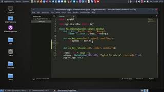 Pyglet Tutorials - 2 - Handling Keyboard Events