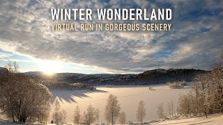 Virtual Run | Winter Wonderland Nature Scenery | Virtual Running Videos For Treadmill Workout