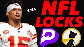 PRIZEPICKS NFL CHAMPIONSHIP SUNDAY 1/26/25 - 6 FREE PICKS!! - BEST PLAYER PROPS - NFL PLAYOFFS TODAY