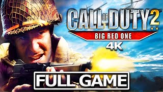 CALL OF DUTY 2: BIG RED ONE  Full Gameplay Walkthrough / No Commentary【FULL GAME】 4K UHD