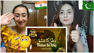 Indian & Pakistani Girls React to Watan Ka Ishq | Sahir Ali Bagga|Defence Day  (ISPR Official Video)