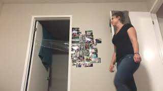 Saran wrap on the door prank