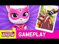 ⚡ NEW GAME ⚡🦸 Talking Angela Plays Talking Tom Hero Dash