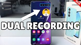 How to record screen and front camera at a time Samsung