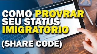 PASSO A PASSO PARA GERAR O SHARE CODE E PROVAR SEU STATUS IMIGRATÓRIO - PRE-SETTLED E SETTLED