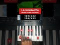 TUTORIAL DE PIANO CRISTIANO FACIL: La Sunamita (Piano Tutorial) #piano #alabanzas #shorts #musica