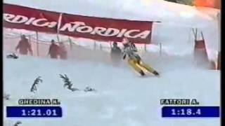 Alessandro Fattori wins downhill (Val d'Isere 2000)
