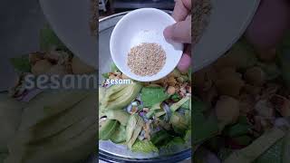 Crunchy creamy tahini salad #yummy ##short #satisfying #trinding #food