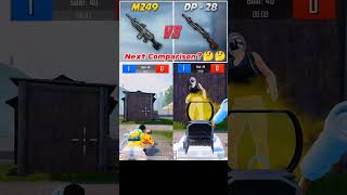 M249 vs DP28 Comparison in PUBG Mobile #pubgmobile #bgmi #gamingvideos #zodking #mobilegame #viral