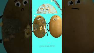 Pototo C-Section - BABIES STILL IN  AMNIOTIC SAC😱🥔❤ #fruitsurgery #animation #cute #shortsvideo #yt