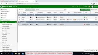 ファイアウォール ポリシーを Fortimanager から Fortigate にプッシュする方法