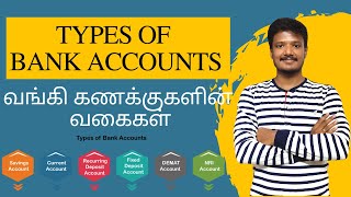 Types Of Bank Account | வங்கி கணக்குகளின் வகைகள் | Investment Works #bankaccount #bankaccounts