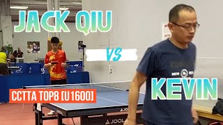 Jack QIU vs Kevin JIANG - CCTTA Top 8 - U1600 - Round 16