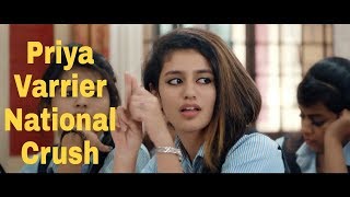 National crush Priya Prakash Varrier || ft priya prakash || crush girl || By Bollywood Quick