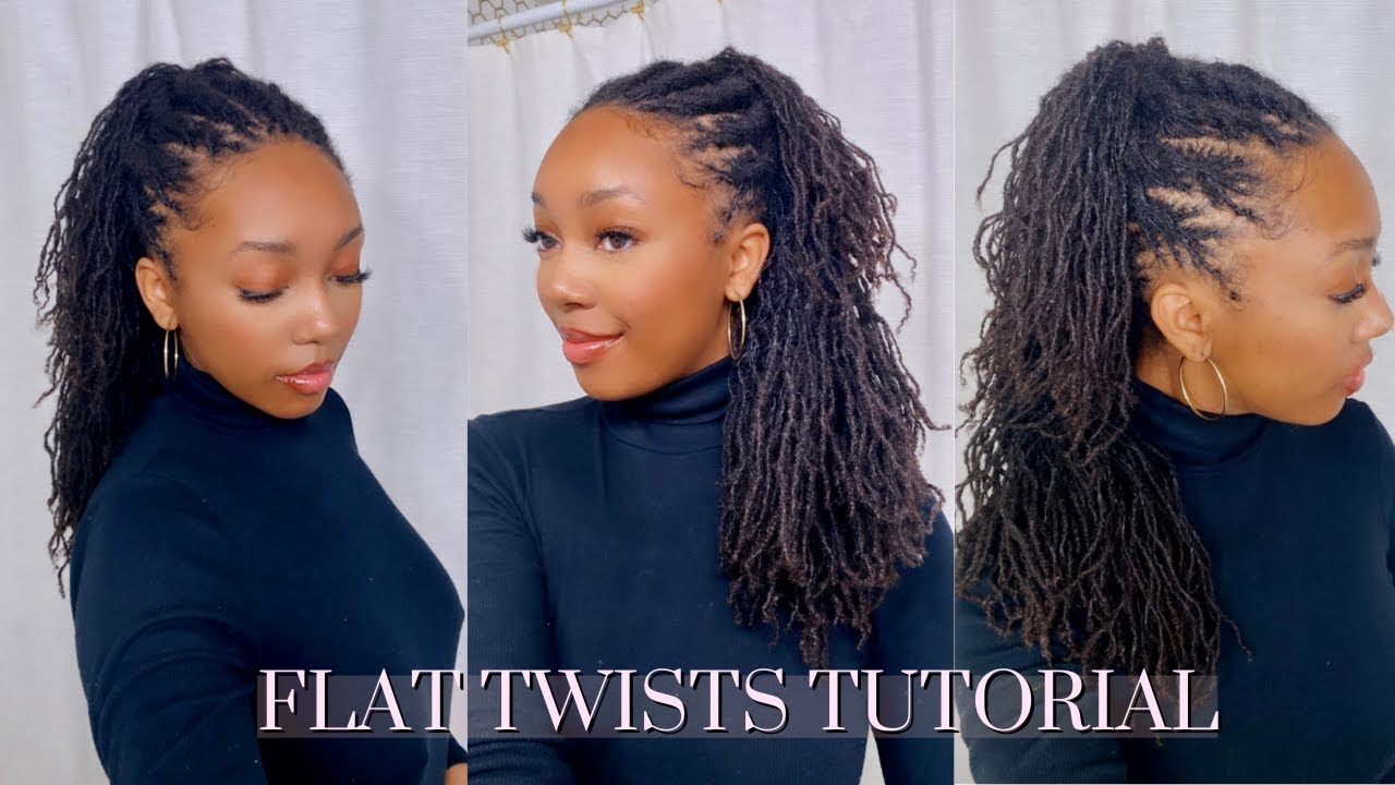 Flat Twists Tutorial Diy Microlocs Youtube
