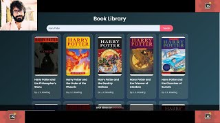 61. Book Library Using HTML, CSS, JAVASCRIPT & OPEN LIBRARY API.