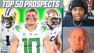 Reaction to Daniel Jeremiah's Top 50 NFL Draft prospects with Bryan Broaddus | Voch Lombardi Live