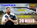 Team Liquid FuzzFace - 20 KILLS (2.5k Damage) - S1897 vs SQUADS! - PUBG