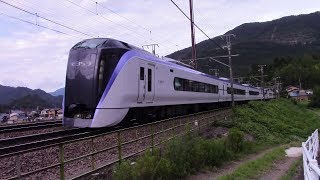 中央本線 E353系・E257系（ 初狩駅付近）20180708