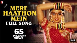Mere Haathon Mein | Chandni | Sridevi, Rishi Kapoor | Lata Mangeshkar | old song | hindi video song