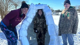 An icy miracle: 12-year-old builds igloo months after beating cancer