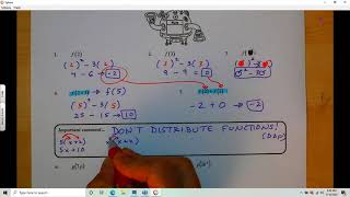 HA2 Unit 1 Function Notation (textbook section 2.1)