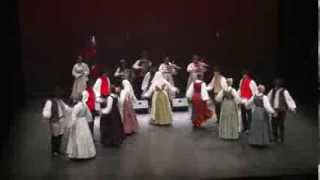 Slovene folk dance: Štajeriš, Meniška, čuk sedi, Zibnšrit, Nojkatoliš, Povšter tanc