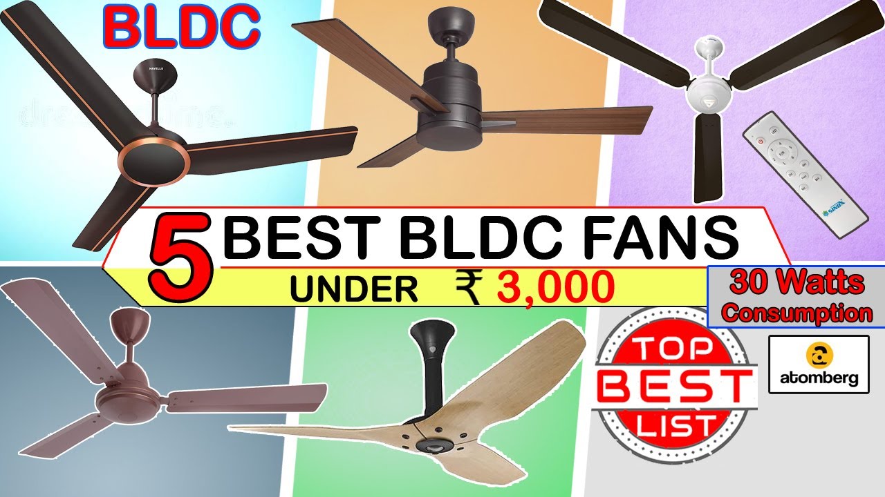 5 Best BLDC Ceiling Fans In India With Remote 30 Watts Power ...