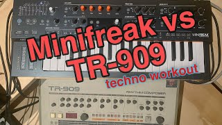 Arturia MiniFreak vs Roland TR-909 first play: techno workout examples