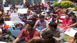 Protest Continues In HCU | High Tension In HCU | NTV