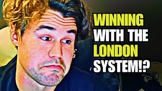 SUPERCUT: Magnus Carlsen plays INSANE LONDON SYSTEM to CRUSH GMs in Blitz