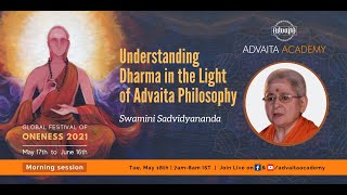 GFO2021: Understanding Dharma in the Light of Advaita Philosophy by Swamini Sadvidyananda