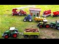 BRUDER Toys tractors - Claas New Holland Fendt