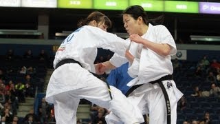 【新極真会】The 5th Karate World Cup WOMEN MIDDLE WEIGHT Quarterfinal  4 Kimura vs. Mikstaite