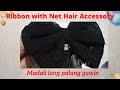 How to make a ribbon with net hair accessory?   |aiome tv