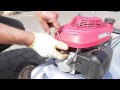 Honda Lawn Mower - Starts, Runs, Cuts out, Stops - Spark-plug Fix tutorial