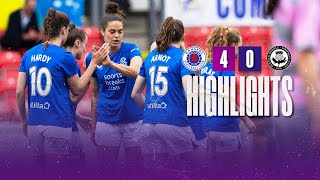 HIGHLIGHTS | Rangers Women 4-0 Partick Thistle | 19 May 2024